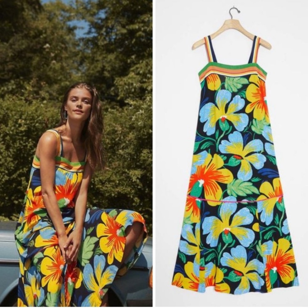 Anthropologie Maeve Nikoleta Maxi Dress